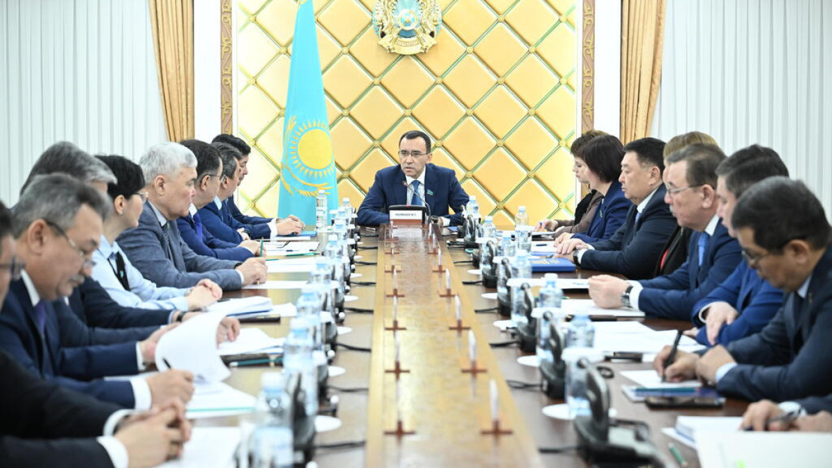 Maulen Ashimbayev sets tasks for deputy group "Onir"