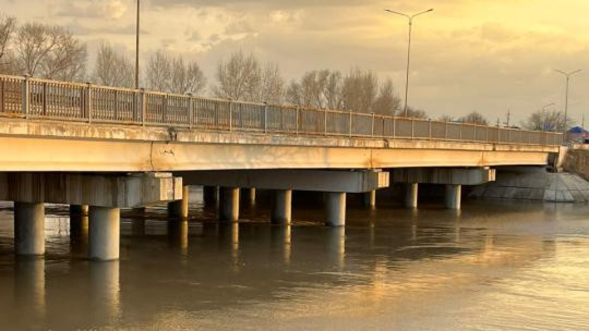 Уровень воды в реке Каргалы снизился