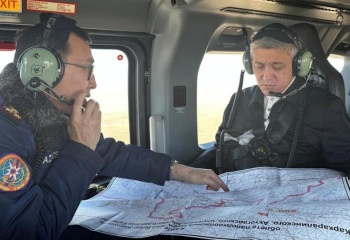 Паводкоопасные участки проинспектировал аким Карагандинской области