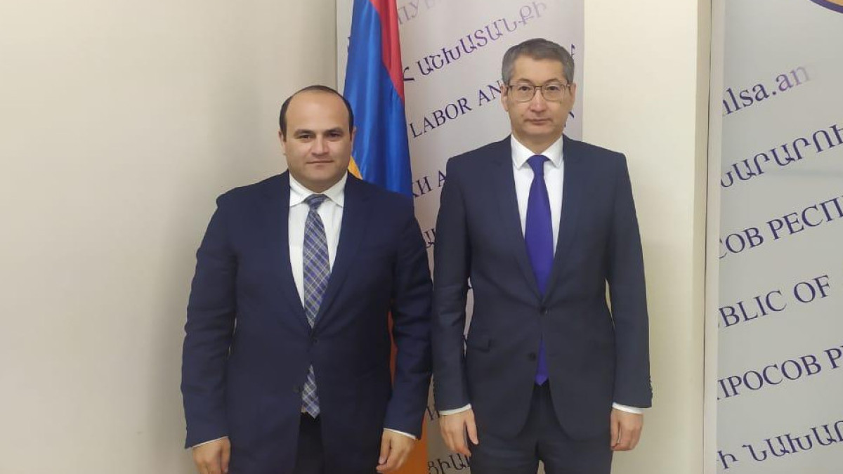 Армения готова к расширению сотрудничества с Казахстаном в трудовых сферах