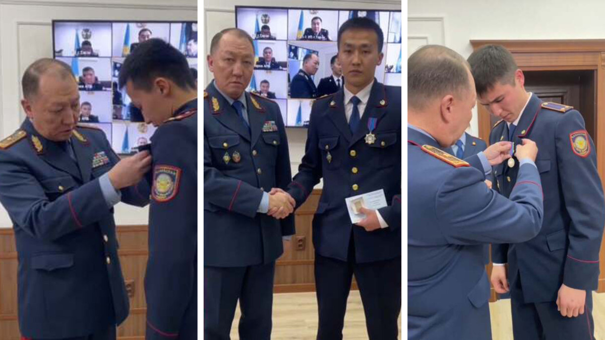 В Жамбылской области наградили героев-полицейских