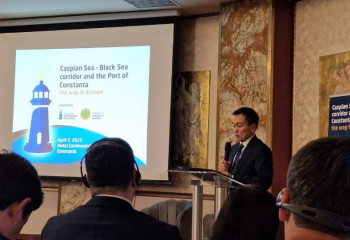 Kazakhstan borders with Europe through Romanian port