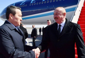 Әзербайжан президенті Астанаға келді