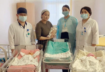Кызылординка родила тройню по программе «Ансаган саби»