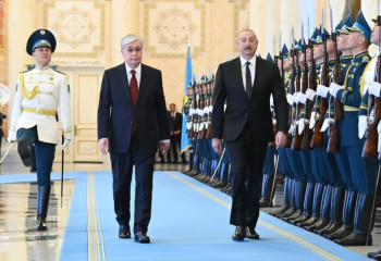 Tokayev receives President of Azerbaijan in Akorda