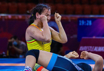 Kazakhstan wins 1st gold medal at 2023 Asian Wrestling Championships