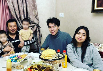 Сәбит Әбдіхалықов алғаш рет үш әйелінен туған балаларының басын қосты