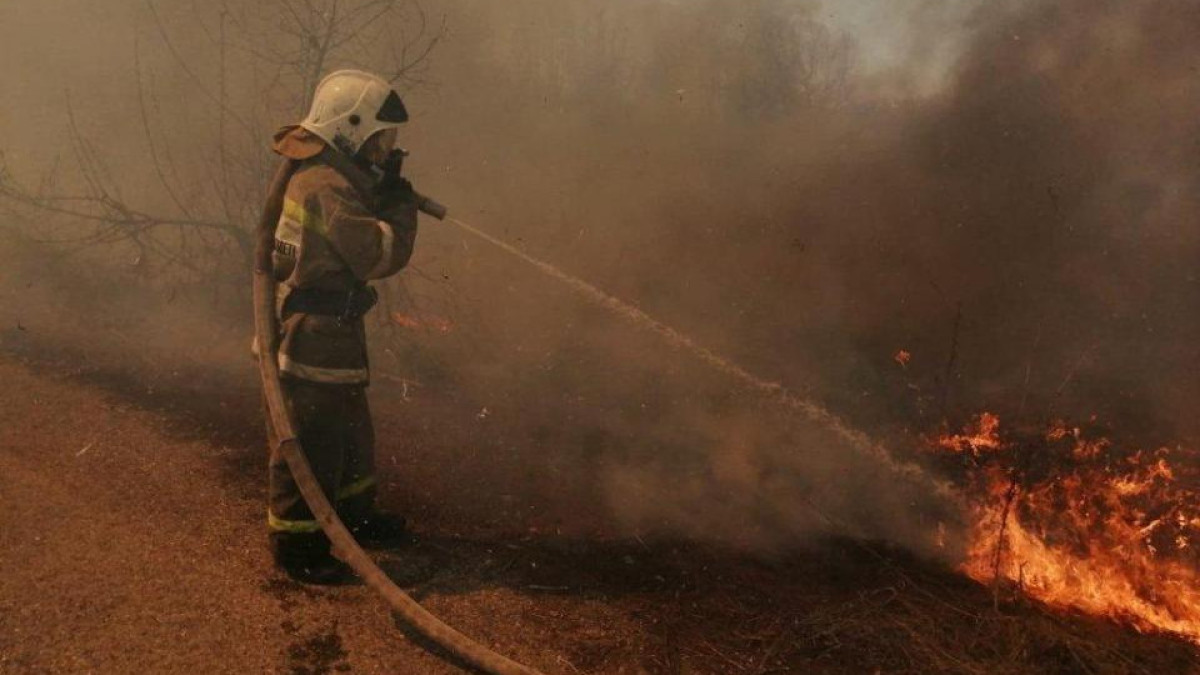 30 выездов на тушения возгораний травы сделали спасатели ВКО