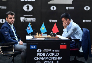 Шахматтан әлем чемпионы атағы үшін талас: Непомнящий мен Лижэнь тең түсті