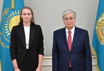 Глава государства поздравил теннисистку Елену Рыбакину