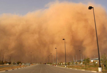 Жаңаөзенді шаңды дауыл басты