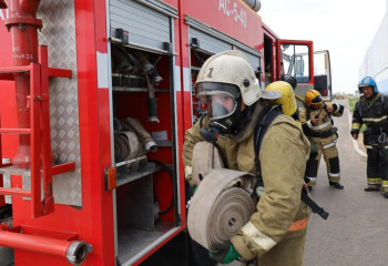 Четыре пожара ликвидировали огнеборцы Жамбылской области за один день