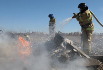 Пожар в районе аэропорта Астаны ликвидирован