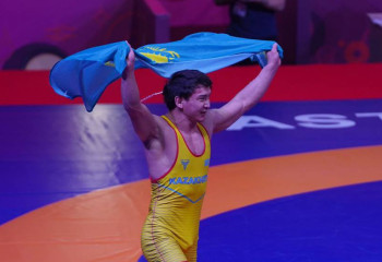 В копилку Казахстана добавилась еще одна золотая медаль на чемпионате Азии по борьбе