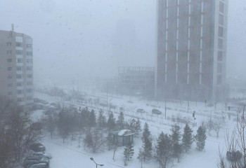 Астана қар астында қалды