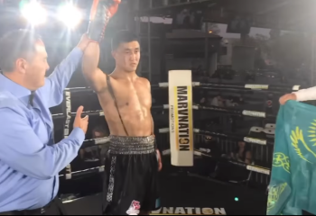 Абильхан Аманкул быстрым нокаутом выиграл третий бой в профи