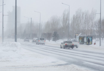 15 road sections closed as snowstorms hit Kazakhstan