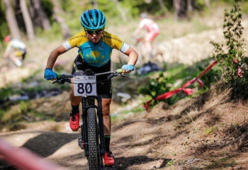 Kazakhstani wins 2 medals at Petrovaradin Fortress MTB Cup