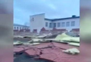 Қарағанды облысында жаңадан салынған мектеп ғимараты құлап қалды