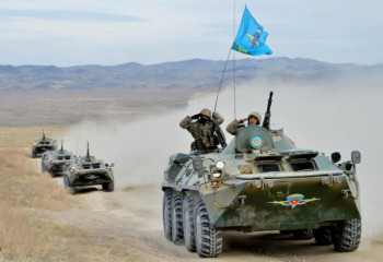30th anniversary celebrated by Land Forces of Kazakhstan