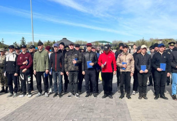 Молодые талдыкорганцы отправились служить в Сарыозек
