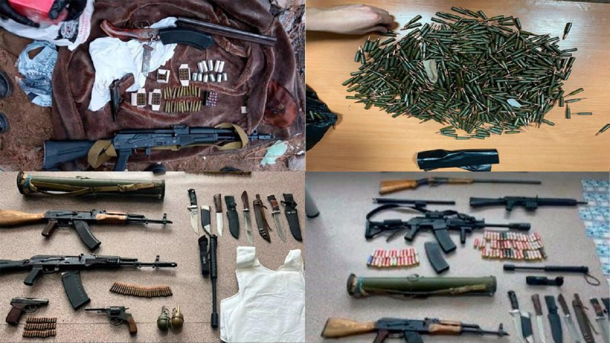 В регионах Казахстана сотрудниками КНБ изъято 268 единиц оружия