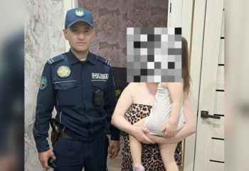 Девочку спасли костанайские полицейские