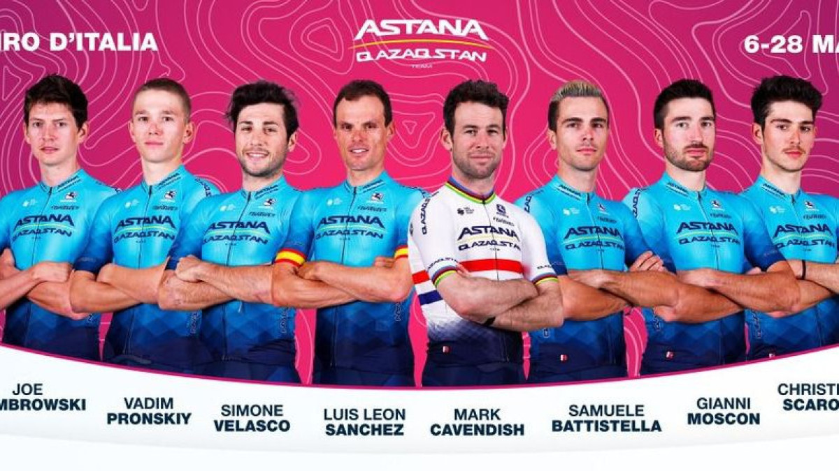 «Астана» велокомандасының «Джиро д'Италияға» қатысатын құрамы анықталды