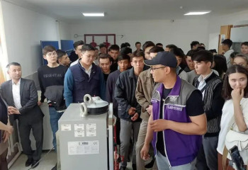 Кызылординские студенты проходят обучение в дорожной лаборатории