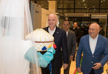 ФИФА президенті Қазақстандағы футбол қай деңгейде екенін айтты