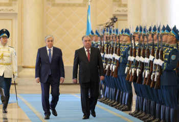 Мемлекет басшысы Тәжікстан Президентін Ақордада қарсы алды