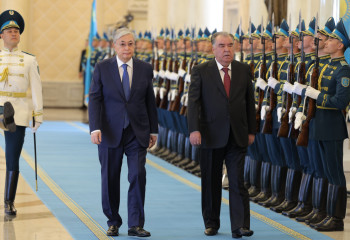 Акорда принимает Президента Таджикистана Эмомали Рахмона