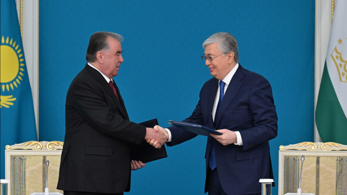 Принята Декларация о союзническом взаимодействии между Казахстаном и Таджикистаном