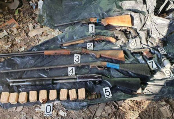 60 единиц оружия изъяли жамбылские полицейские за месяц