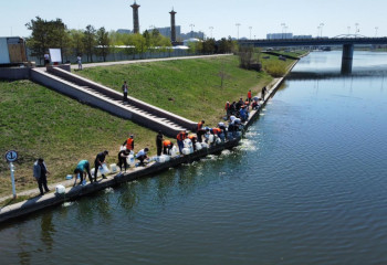 Астанада Есіл және Ақбұлақ өзендерін тазарту жобасы іске қосылды