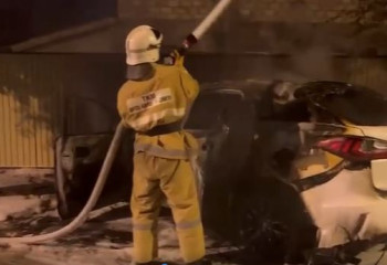 Журналистің көлігі өртенді: полицияға оқиғаға қатысты түсінік берді