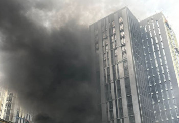 Елордада салынып жатқан тұрғын үй кешені өртенді