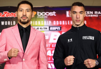 Жәнібек Әлімханұлы жекпе-жек алдында қарсыласымен көз арбасты