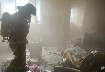 В городе Риддер ликвидирован пожар в жилом многоквартирном доме