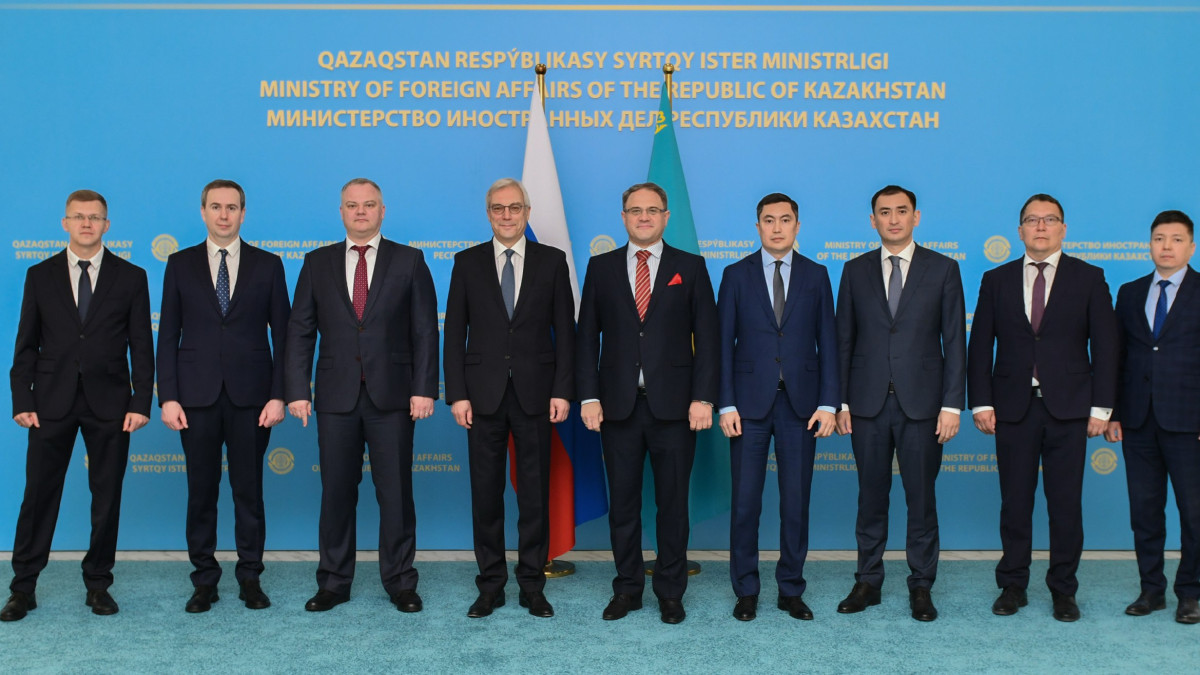 Consultations between Kazakhstan and Russia regarding Pan-European cooperation held at Kazakh FM