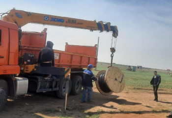 Опоры освещения устанавливают на окраинах Темиртау