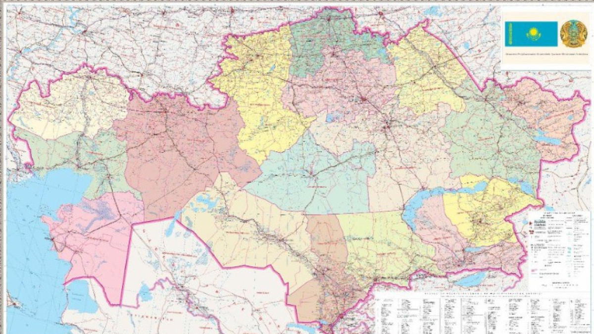 Создана новая карта Казахстана