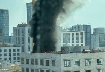 Взрыв и пожар произошли в новостройке за Хан Шатыром в Астане