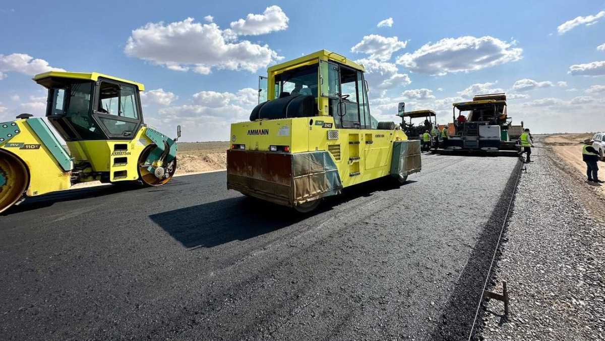 Дорожники реконструируют республиканскую автодорогу «Кызылорда-Жезказган»
