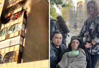 Семейлік полицей өрт шыққан пәтерден мүгедектігі бар тұрғынды құтқарды