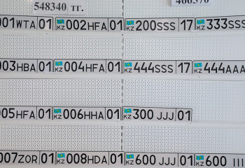 Қазақстандықтар «VIP» нөмірлерді eGov порталы арқылы сатып ала алады