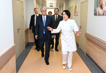 Президент «Керуен-Medicus» клиникасының жаңа корпусын аралап көрді