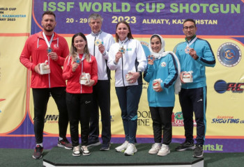 Сборная Казахстана по стендовой стрельбе на Кубке мира выиграла командный зачет