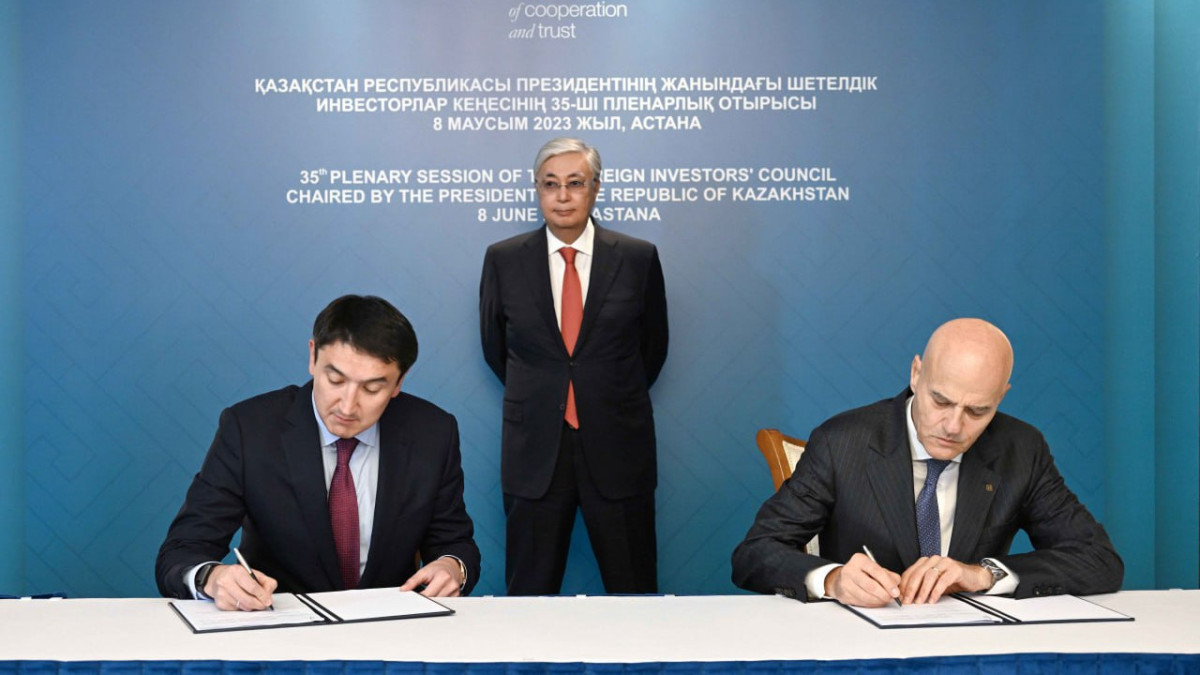 Соглашение по строительству электростанции в Жанаозене подписали при Токаеве «КазМунайГаз» и Eni