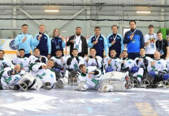 Kazakhstan grabs bronze at Para Ice Hockey Continental Cup